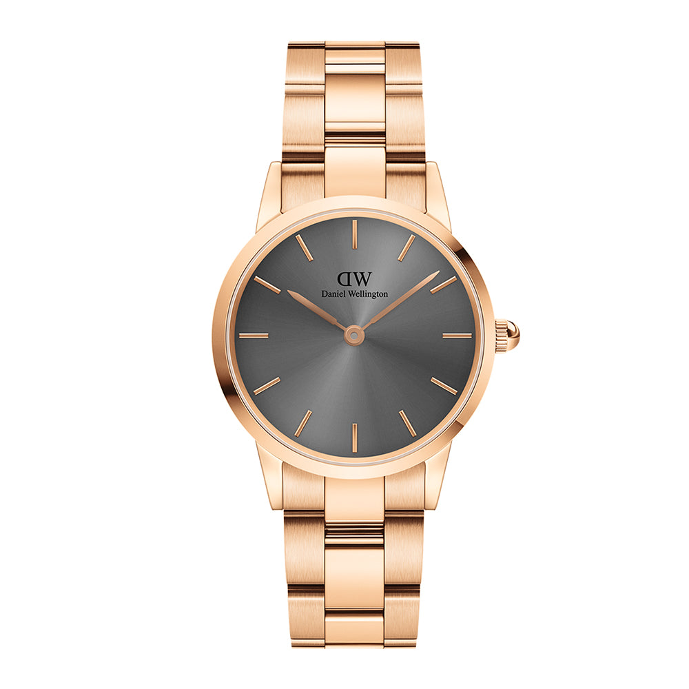 DW Iconic Link Grey Dial Unisex Watch - DW00100332